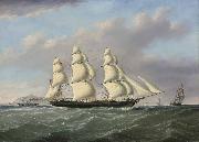 Joseph heard bound merchantman passing Anglesey Sweden oil painting artist